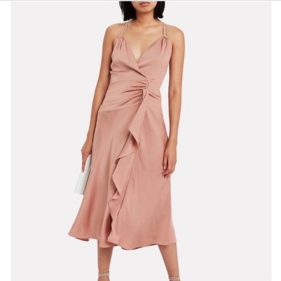 strapless open back dress Intermix